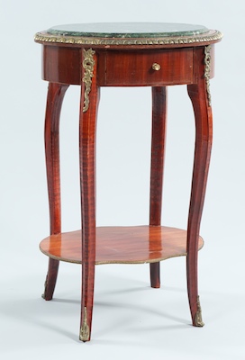 A Marble Top Occasional Table The