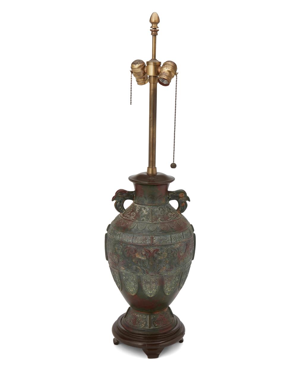A MARBRO CHINOISERIE BRONZE URN