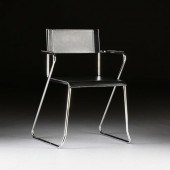 A MARCEL BREUER STYLE BLACK LE