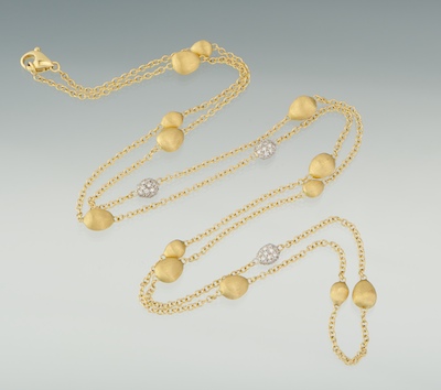 A Marco Bicego 18k Gold and Diamond