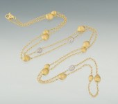 A Marco Bicego 18k Gold and Di