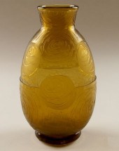 A MARKED MONT JOYE ART GLASS V