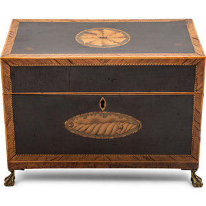 A Marquetry Cigar Box England,