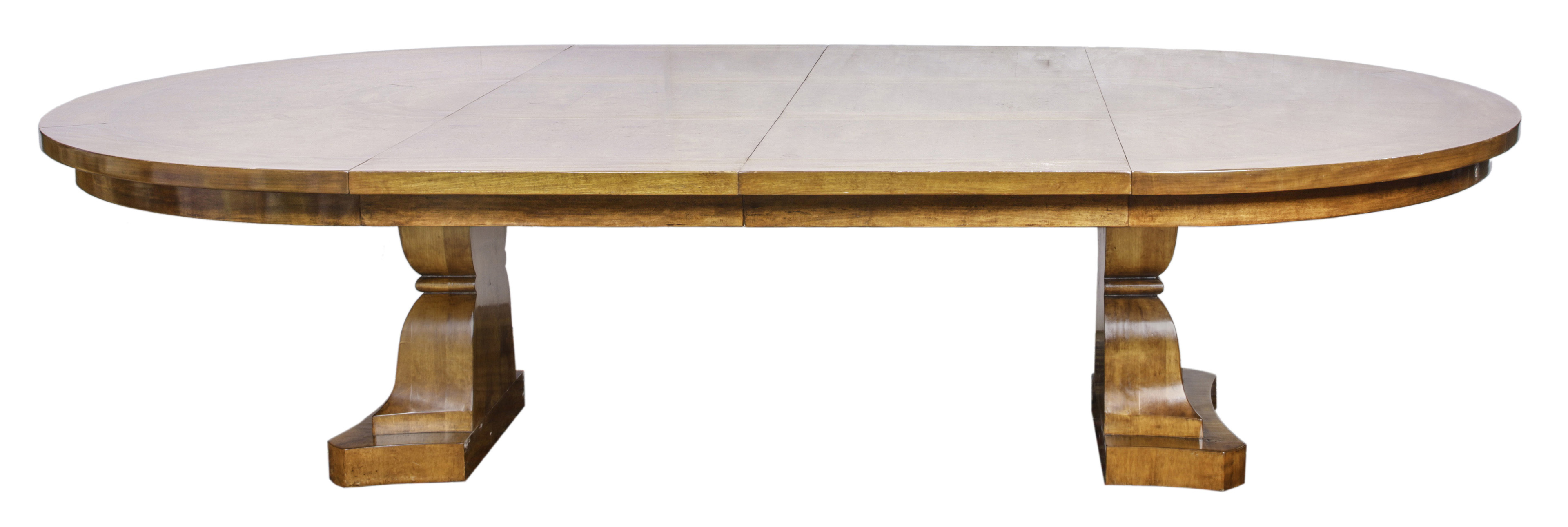 A MARQUETRY DECORATED BANQUET TABLE