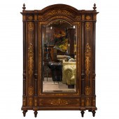 A MARQUETRY DECORATED CHARLES