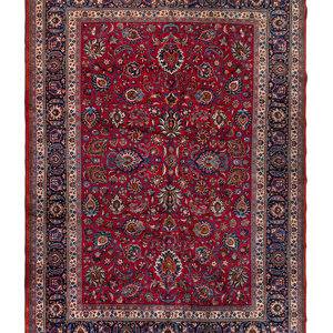 A Mashhad Wool Rug Northeast