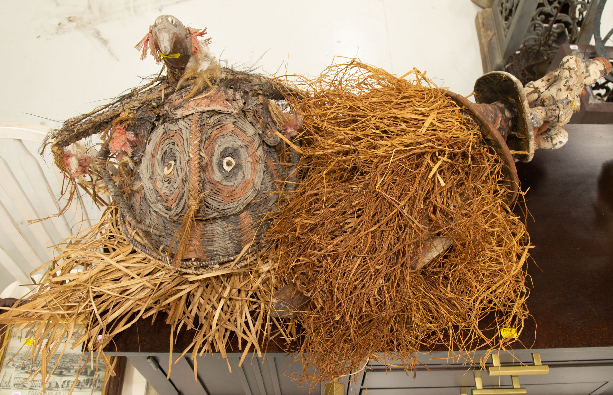 A MASK FROM AFRICA & ANOTHER FROM