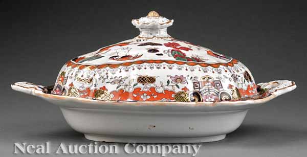 A Mason's Ironstone Lidded Oval
