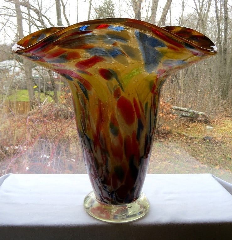 A MASSIVE CONFETTI SPATTER GLASS