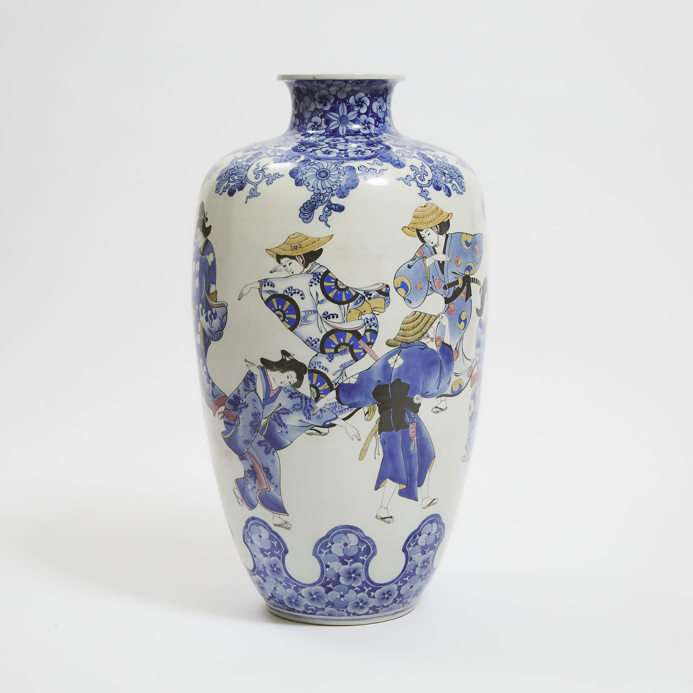 A Massive Japanese Arita Blue and