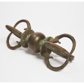 A Massive Tibetan Bronze Vajra