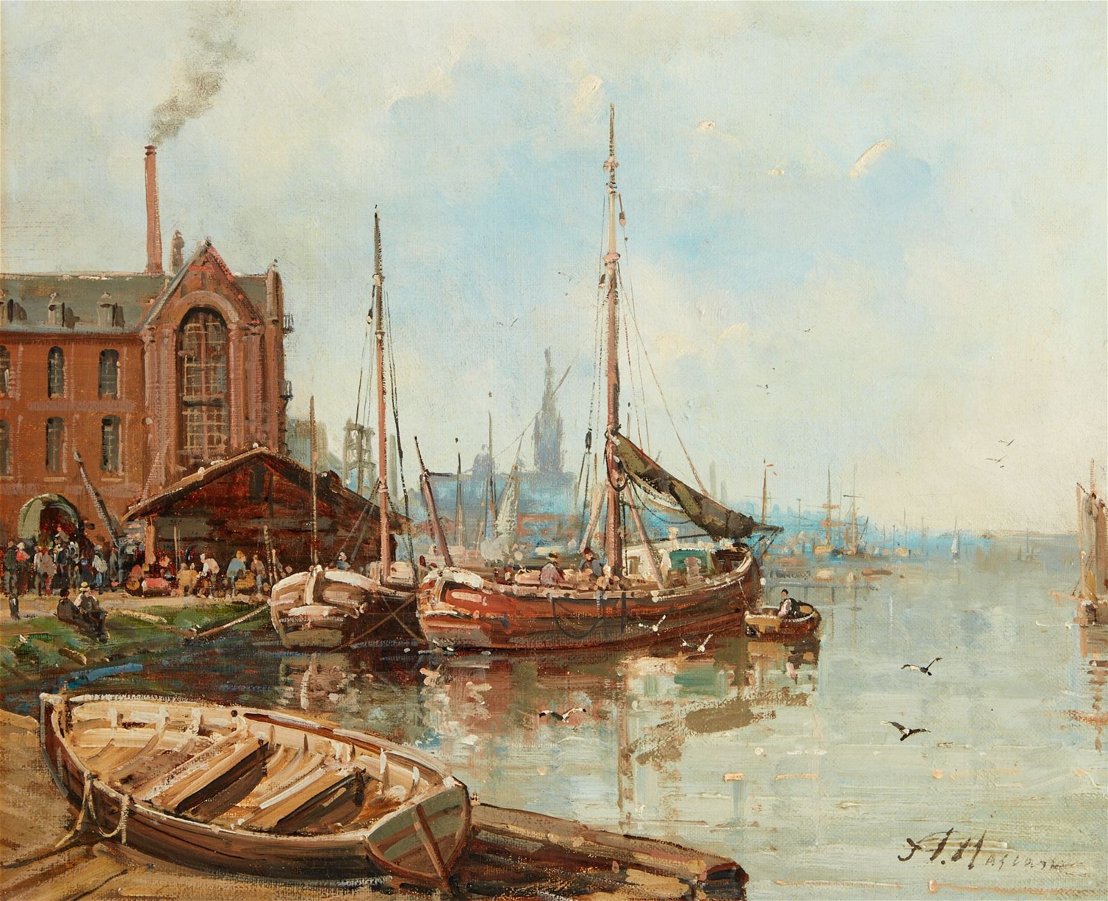 A MASSON, ANVERS FROM THE RIVERA