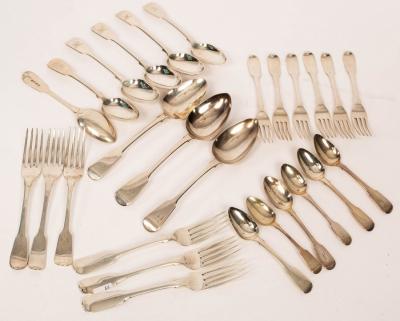 A matched canteen of silver