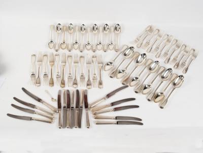 A matched canteen of silver