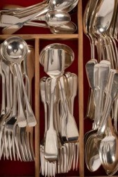 A matched canteen of silver fi