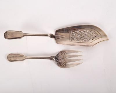 A matched pair of fiddle and thread