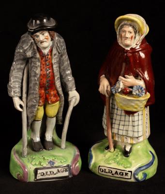 A matched pair of Staffordshire