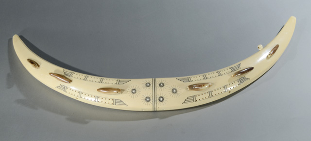 A MATCHED PAIR WALRUS TUSKS