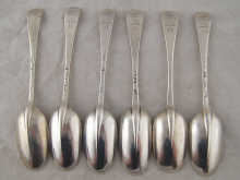 A matched set of six Georgian