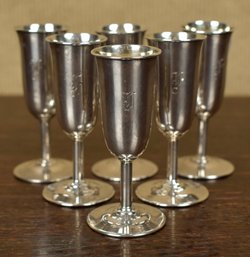 A matched set of six vintage