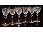 A matched set of six signed Wa