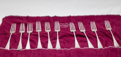 A matched set of ten silver