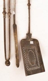A matched set of three burnish
