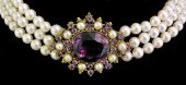 A matched suite of amethyst an
