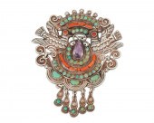 A MATL MEXICAN SILVER AND GEM