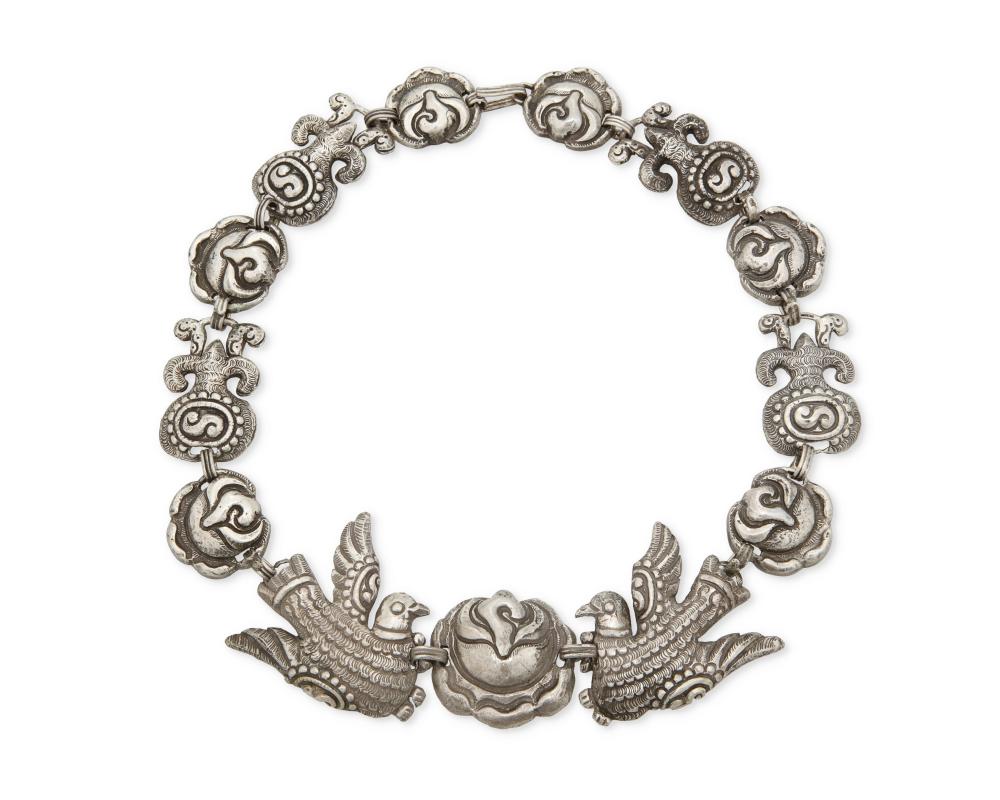 A MATL ROSE AND DOVE NECKLACEA Matl