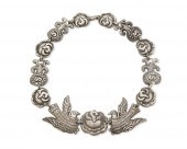 A MATL ROSE AND DOVE NECKLACEA