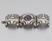 A MATL SILVER AND AMETHYST BRA