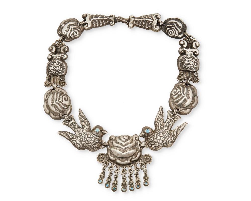 A MATL SILVER AND TURQUOISE