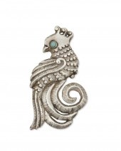 A MATL SILVER BIRD BROOCHA Mat