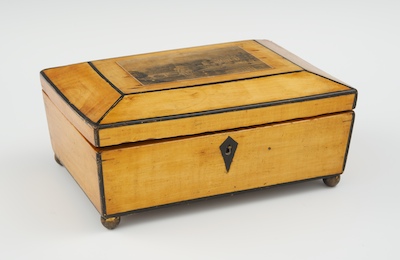 A Mauchline Trinket Box With a