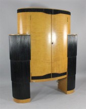 A Maurice Adams Art Deco satin