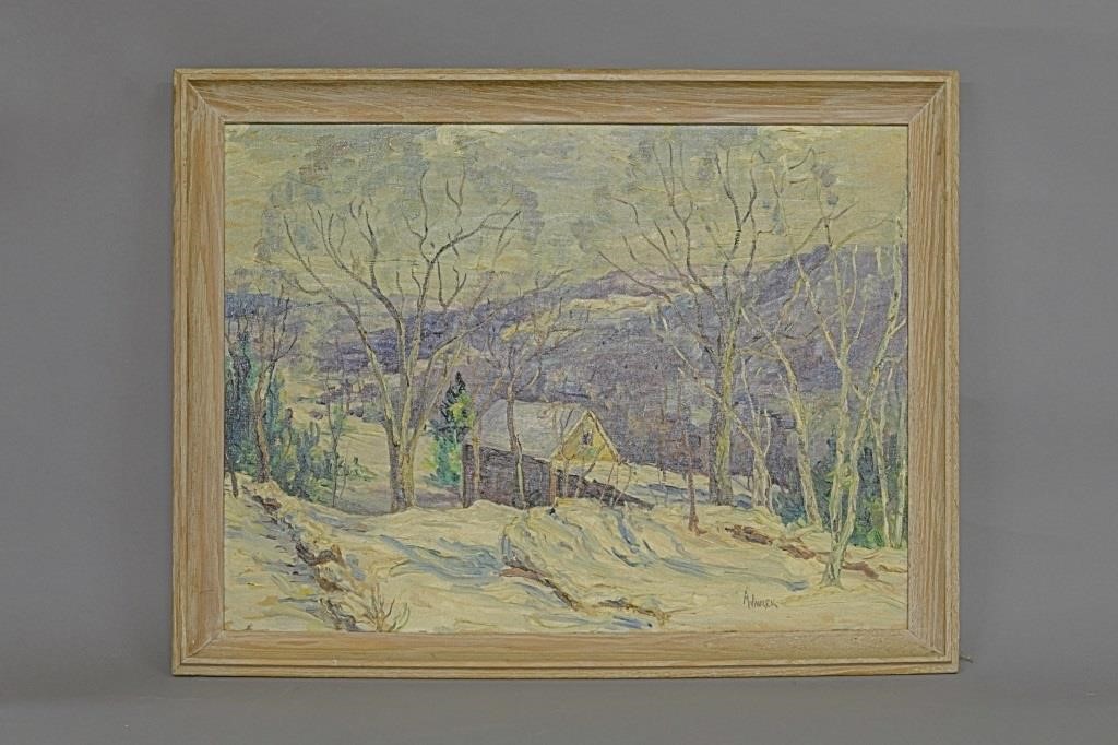 A. Mavrek oil on artist board,