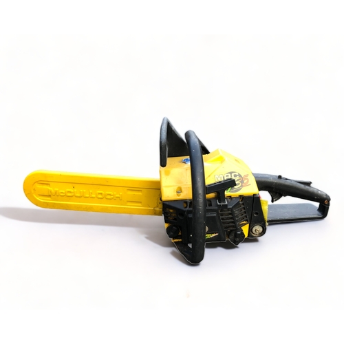 A McCulloch petrol G35 chainsaw.
