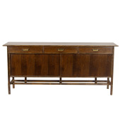 A MCGUIRE OAK SIDEBOARD WITH S