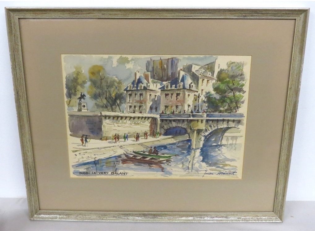 A MCM WATERCOLOR OF LE VERT