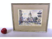 A MCM WATERCOLOR OF ST. GERMAI