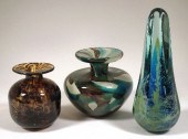 A Medina brown tinted glass bu