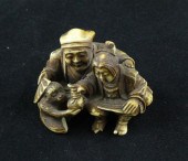 A Meiji period ivory netsuke c
