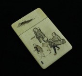 A Meiji period Shibayama card