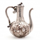 A MEIJI PERIOD SILVER COFFEE P