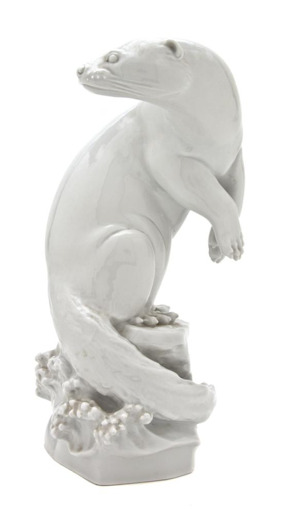 *A Meissen Blanc de Chine Model