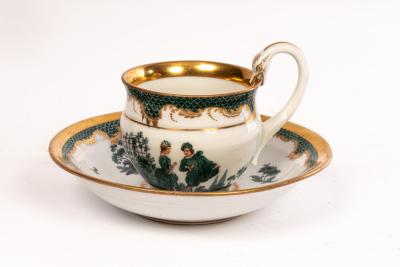 A Meissen cabinet cup and saucer,