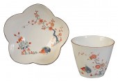 A MEISSEN CONICAL BEAKER AND O