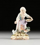 A MEISSEN FIGURAL GROUP OF A F