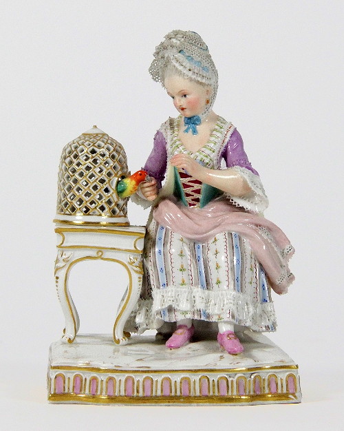 A Meissen figure emblematic of